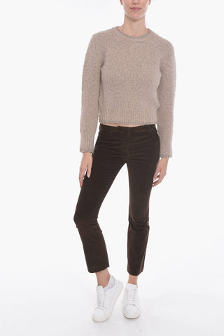 Crew Neck Alpaca Blend Sweater
