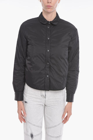 Snap Button Padded Overshirt