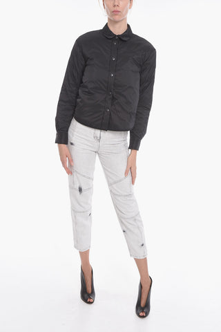 Snap Button Padded Overshirt