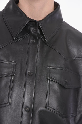 Camicia Oversize PATRAS in Nappa con Doppio Taschino