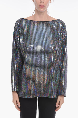 Maglia Oversized MIRROR PARTY a Spalla Scesa