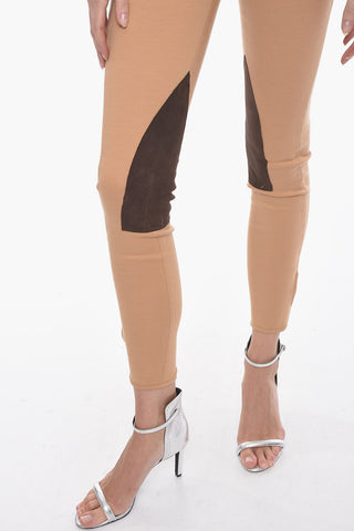 Leggings CONCEPT in Misto Lana con Bottoni alla Caviglia