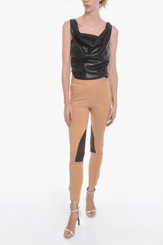 Leggings CONCEPT in Misto Lana con Bottoni alla Caviglia