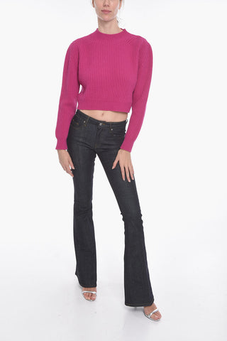 Wool and Cashmere Blend Cropped Sweather