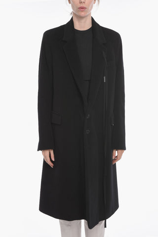 Cappotto in Lana e Cashmere con Tasche ad Aletta
