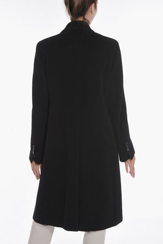 Cappotto in Lana e Cashmere con Tasche ad Aletta