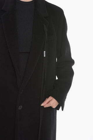 Cappotto in Lana e Cashmere con Tasche ad Aletta