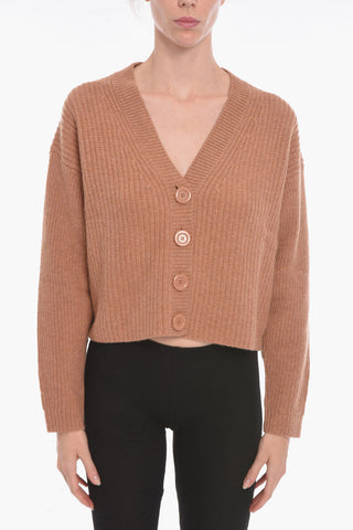 SEE BY Wool Blend Crop Cardigan