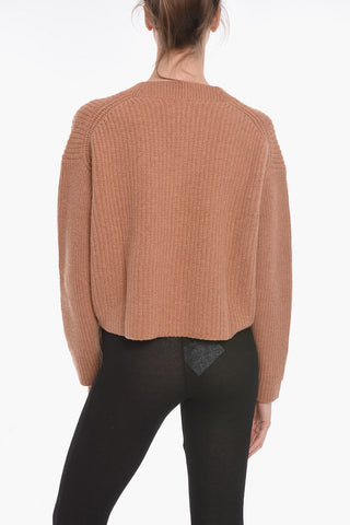 SEE BY Wool Blend Crop Cardigan