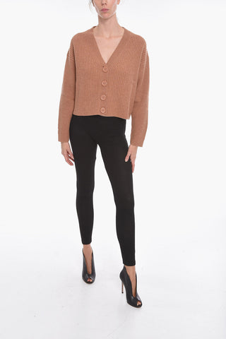 SEE BY Wool Blend Crop Cardigan