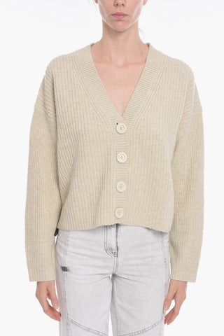 SEE BY Buttoned Wool Blend Cardigan