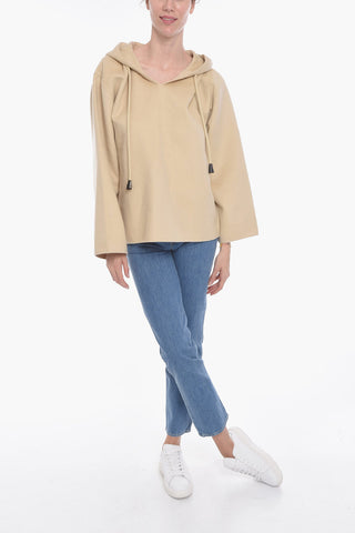 Felpa Hoodie UNISEX MOSHE in Misto Lana