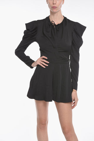 Jumpsuit LAMAS in Satin con Maniche a Palloncino