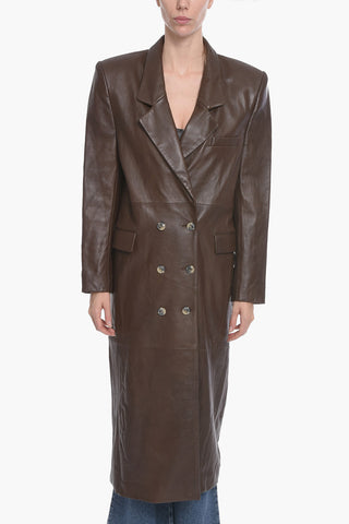 Soft-leather GREENOCK Double-breasted Coat