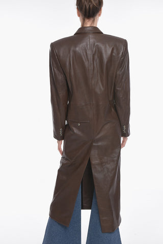Soft-leather GREENOCK Double-breasted Coat
