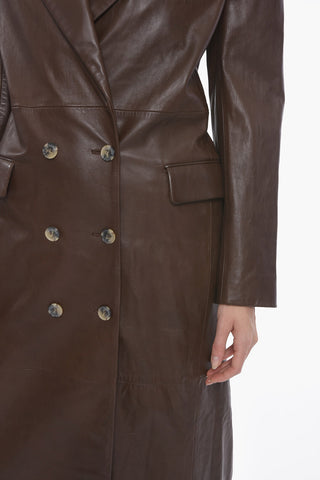Soft-leather GREENOCK Double-breasted Coat