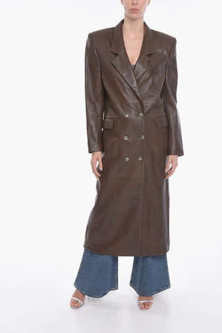 Soft-leather GREENOCK Double-breasted Coat