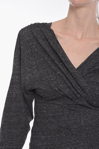 Padded Shoulders LARRA Jersey Dress
