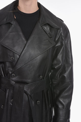 Soft-leather SORIA Double-breasted Trench