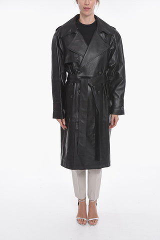 Soft-leather SORIA Double-breasted Trench