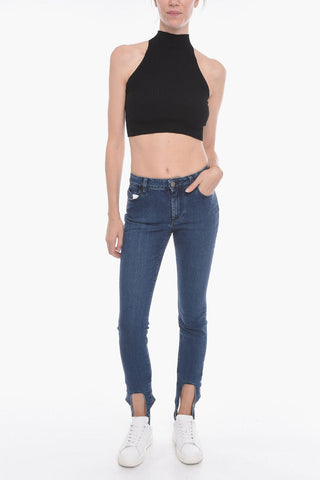 Dark-washed DAKOTA Stirrup Denims