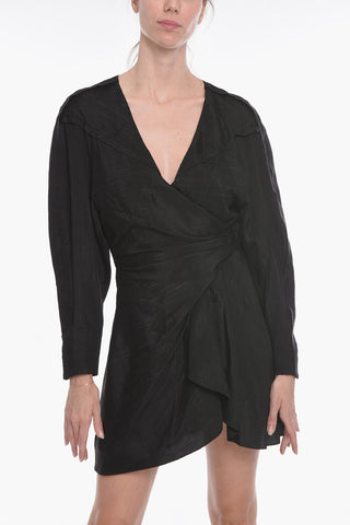 Silk Blend Chiffon ANOKIA Wrap Dress