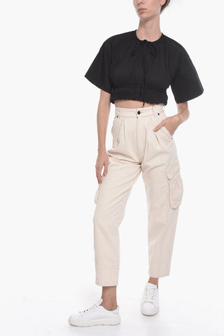 Single-pleated PLANA Cotton Cargo Pants