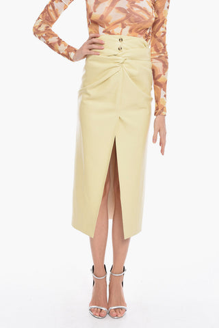 Eco-leather LEANE Longuette with Knotted Motif