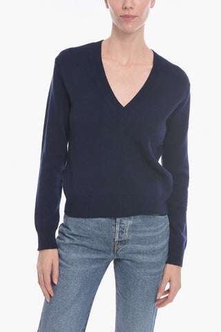 V Neck Cashmere Blend Sweater