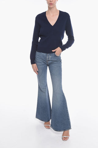 V Neck Cashmere Blend Sweater