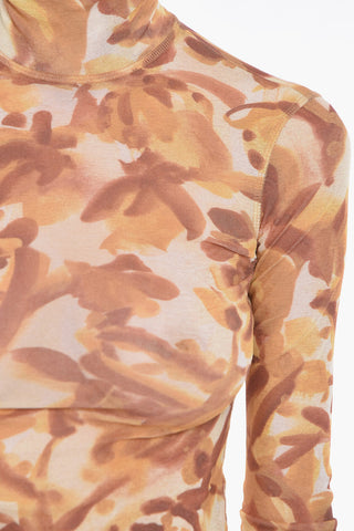Turtleneck HARRI Floral Prited Top
