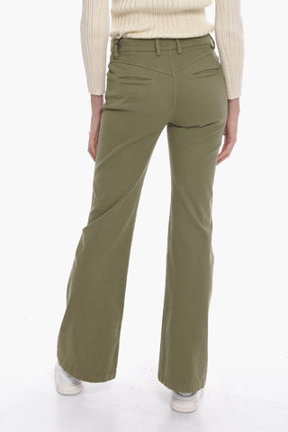 Pantaloni Straight Fit LAURA in Cotone Stretch