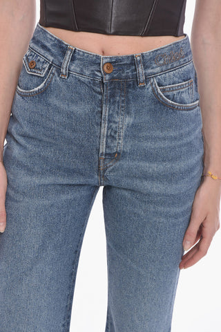 Jeans Bootcut MERAPI in Misto Cotone 35cm