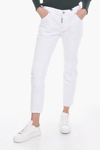 WHITE BULL Cool Girl Fit Distressed Denims 17cm