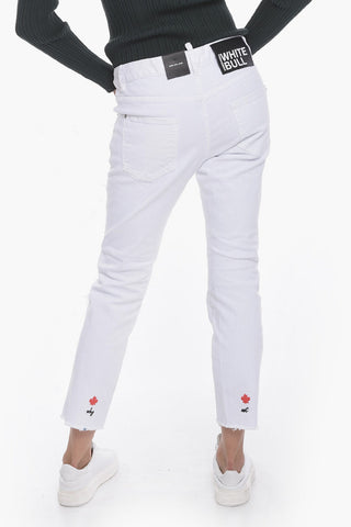 WHITE BULL Cool Girl Fit Distressed Denims 17cm