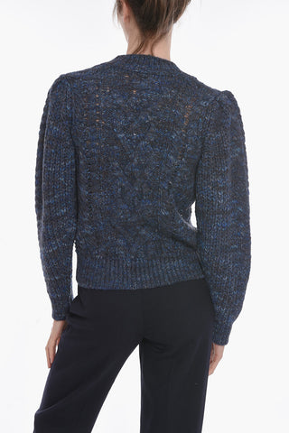 Balloon-Sleeved RAITH Aran Pullover