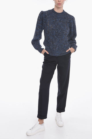 Balloon-Sleeved RAITH Aran Pullover