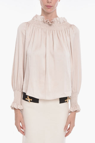 SEE BY Blusa Off-shoulder con Polsini Elastci