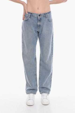 5 Pocket Light Wash Straight Fit Denims 19cm