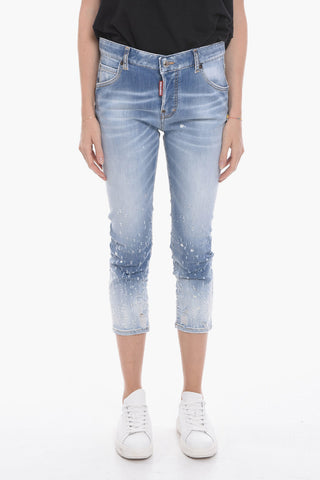 Dèlavè Wash Cool Girl Fit Cropped Denims 15cm