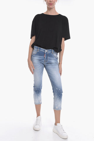 Dèlavè Wash Cool Girl Fit Cropped Denims 15cm