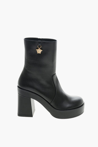 Stivaletti in Pelle MEDUSA con Charm 7cm