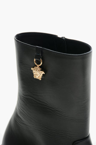 Stivaletti in Pelle MEDUSA con Charm 7cm