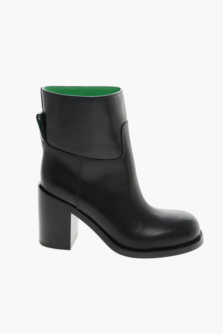Stivaletti in Pelle CLASSIC con Punta Stondata 8cm