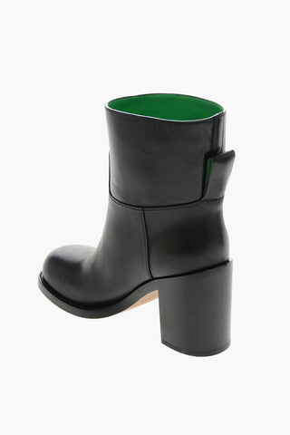 Stivaletti in Pelle CLASSIC con Punta Stondata 8cm