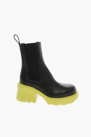 Stivaletti Chelsea EXTRALIGHT in Pelle con Suola a Contrasto 8cm