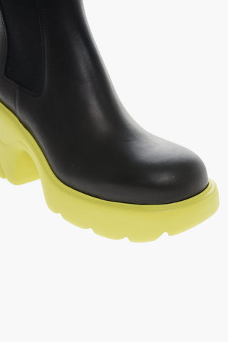 Stivaletti Chelsea EXTRALIGHT in Pelle con Suola a Contrasto 8cm
