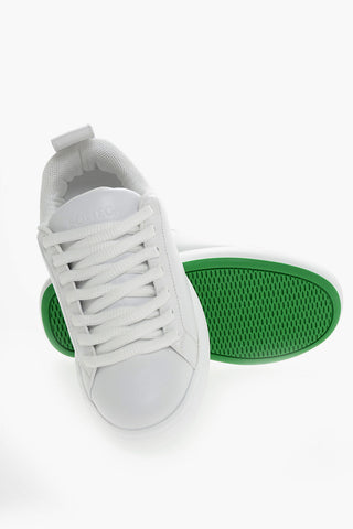Lace-up TENNIS Padded Leather Sneakers