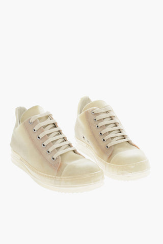 Lace-up ABSTRACT Transparent Leather Sneakers