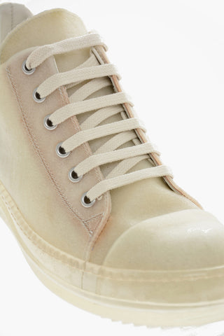 Lace-up ABSTRACT Transparent Leather Sneakers